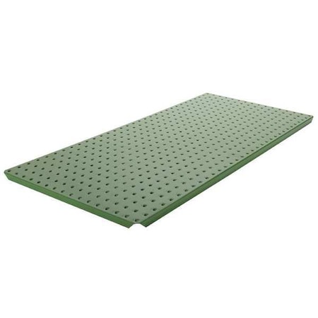 Pegboard, 3in.Hx32in.W, Metal, Green, PK2 MPN:ALGSTRP3X32GRN