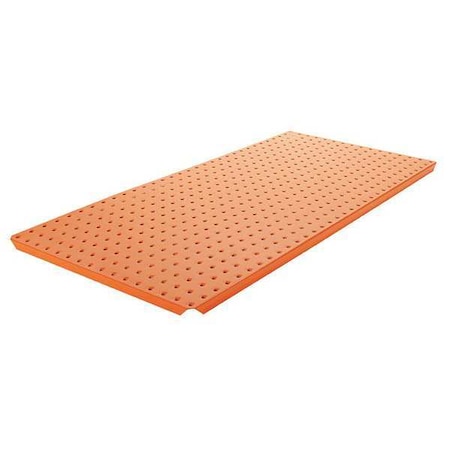 Pegboard, 3in.Hx32in.W, Metal, Orange, PK2 MPN:ALGSTRP3X32ORG