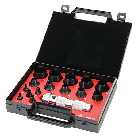Hollow Punch Kit, Standard, 16 pcs. MPN:AX1301
