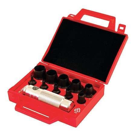Metric Hollow Punch Kit, 11 pcs. MPN:AX1350