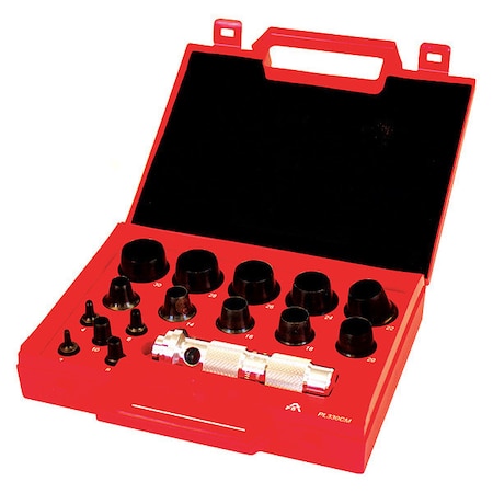 Metric Hollow Punch Kit, 16 pcs. MPN:AX1351