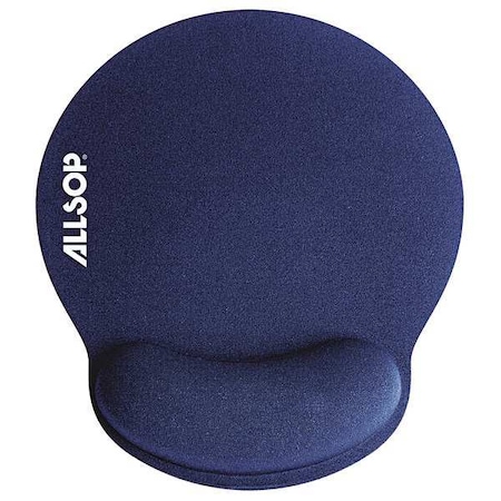 Mouse Pad w/Wrist Support, Blue, Foam MPN:ASP30206