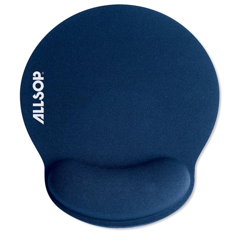 Allsop Memory Foam Mouse Pad, 0.25inH x 9.75inW x 11.5inD, Blue MPN:30206
