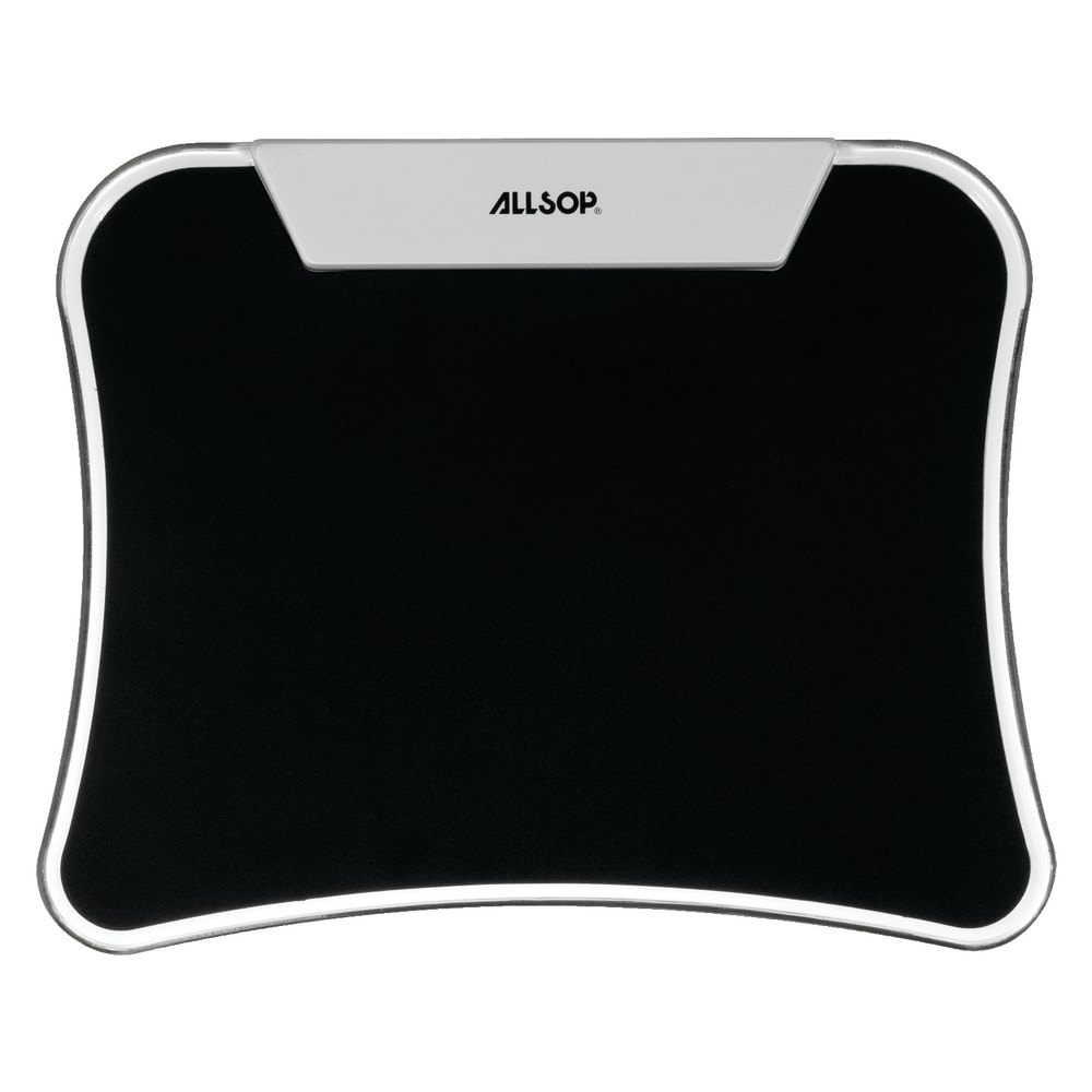 Allsop LED Mouse Pad/USB Hub, 9in x 11in, Black MPN:30865