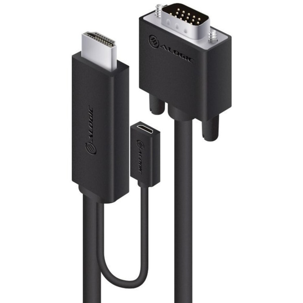 Alogic 2M Hdmi To Vga Cable W/ Usb, Hdvgmm02 MPN:HDVG-MM-02