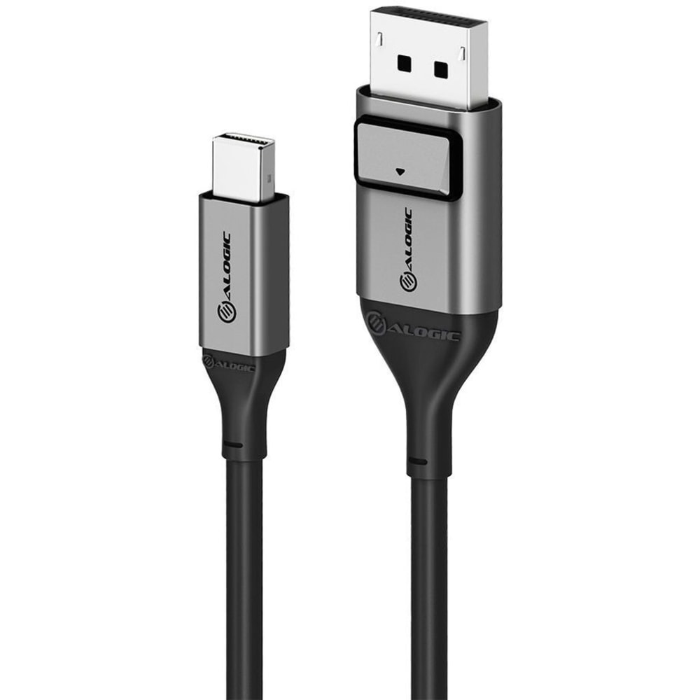 ALOGIC Ultra Mini DisplayPort to DisplayPort Cable - Male to Male - 01m -Up to 8K@60Hz - Space Grey - 3.28 ft DisplayPort/Mini DisplayPort A/V Cable MPN:ULMDPDP01-SGR