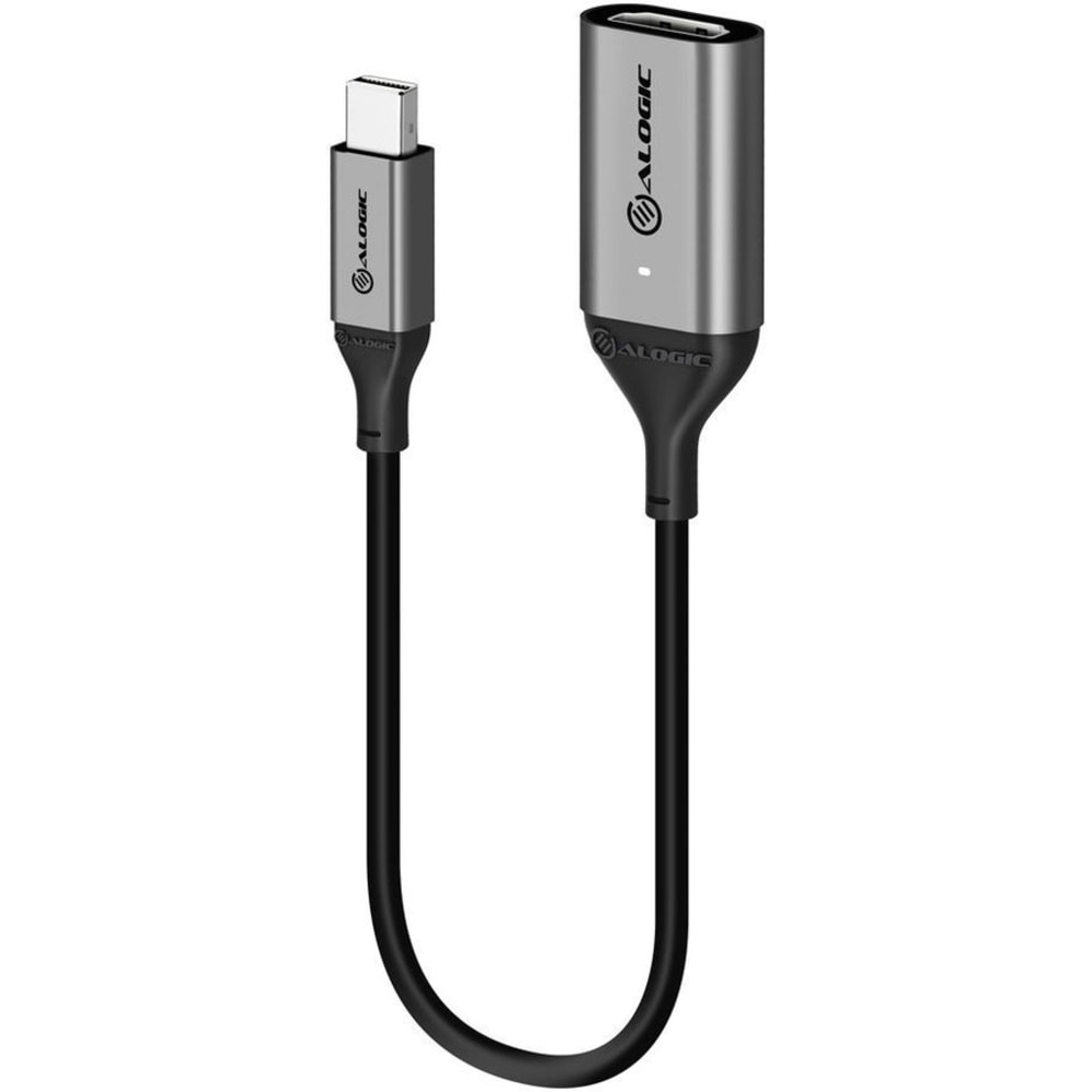 Alogic Ultra Mini DisplayPort 1.4 to HDMI Adapter - 4K 60Hz - ACTIVE - 20cm - 7.87in HDMI/Mini DisplayPort A/V Cable - ULMDPHDASGR MPN:ULMDPHDA-SGR
