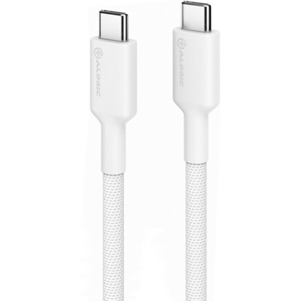ALOGIC Elements PRO USB-C to USB-C Cable, Male to Male, 2m, USB 2.0, 5A, 480Mbps White, ELPCC202WH MPN:ELPCC202-WH