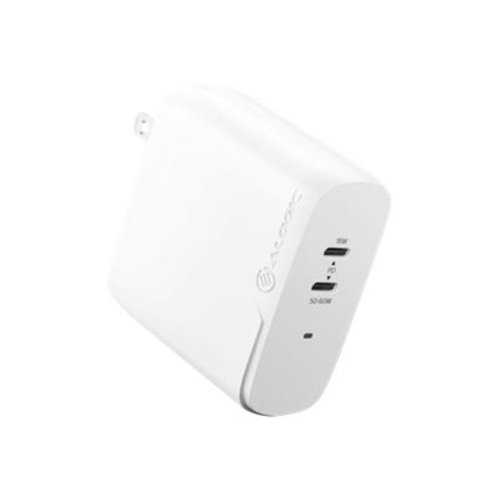 ALOGIC Rapid Power 2X68 GaN Charger - Power adapter - 68 Watt - 3 A - PD 3.0 - 2 output connectors (2x US - WCG2X68SGRUS MPN:WCG2X68SGR-US