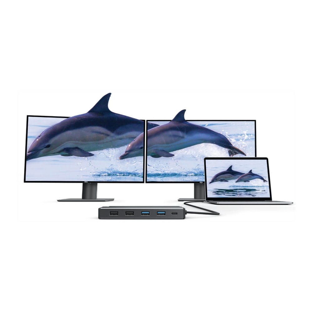 Alogic USB-C 12-in-1 Dual Display Mini Dock - MV2 - - DUCDMV2 MPN:DUCDMV2