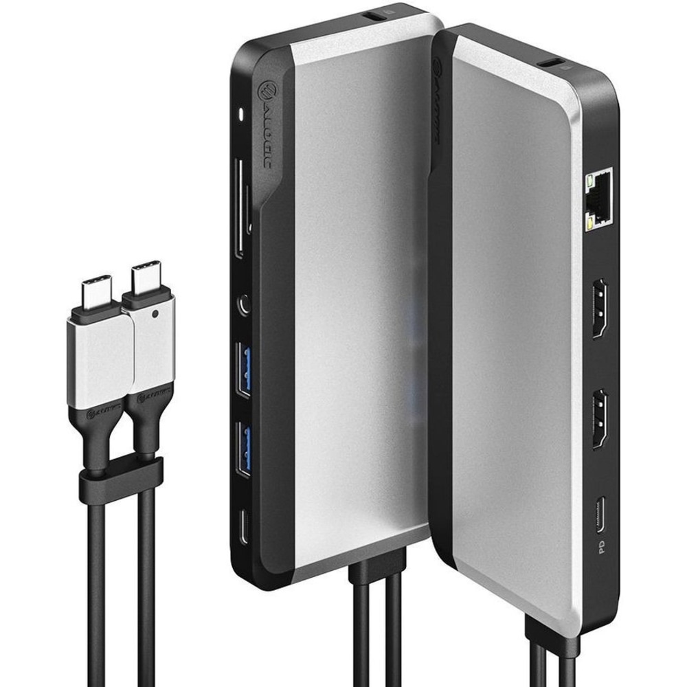 ALOGIC USB-C Super Dock - 10-in-1 with Dual Display 4K 60Hz Support - SPACE GREY - - U2CSHSGR MPN:U2CSH-SGR