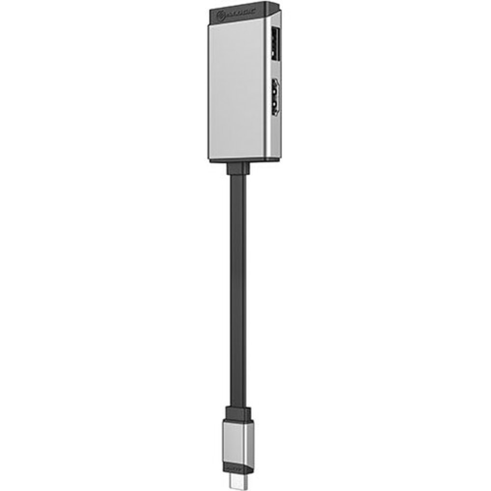 Alogic MagForce DUO 2-in-1 Adapter - 1x USB Type C - Male - 1x HDMI 2.0 Digital Audio/Video - Female, 1x USB 3.2 (Gen 1) Type A - ULCHDASGR MPN:ULCHDA-SGR