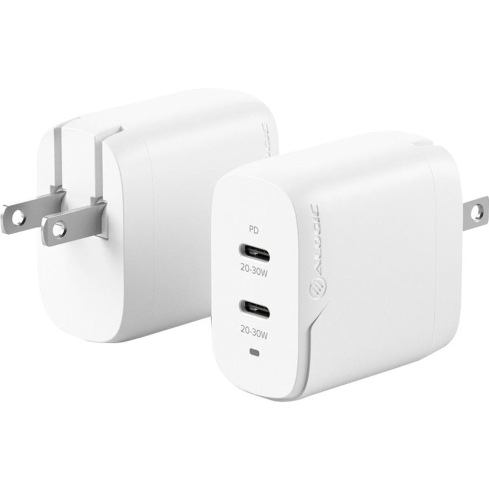 ALOGIC 2X40 Rapid Power 40W GaN Charger - USB-C (20W) + USB-C (20W) - ALOGIC 2X40 Rapid Power 40W GaN Charger - USB-C (20W) + USB-C (20W) MPN:WCG2X40-US