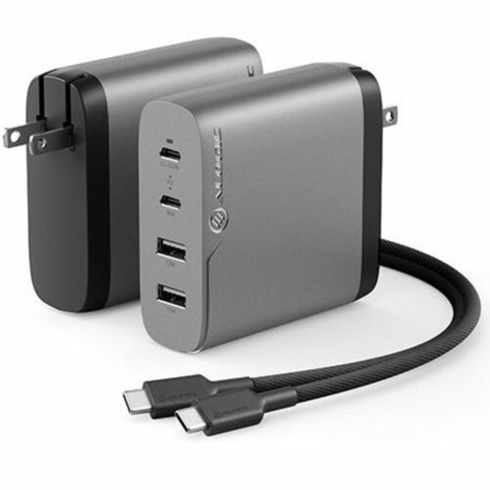 Alogic Rapid Power AC Adapter - 100 W - 120 V AC, 230 V AC Input - 5 V DC, 20 V DC, 15 V DC, 9 V DC Output - 3 A - Space Gray MPN:WCG4X100SGR-US