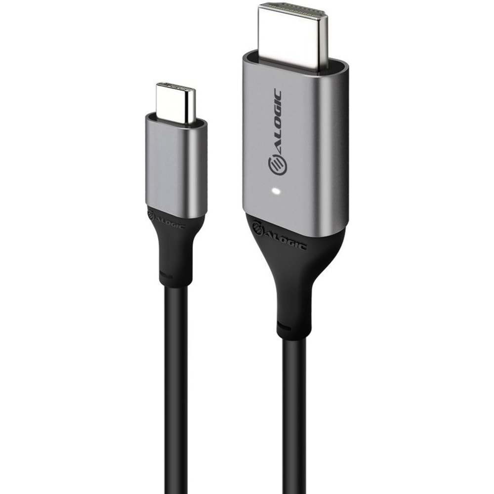 Alogic USB-C (Male) to HDMI (Male) Cable - Ultra Series - 4K 60Hz - Space Grey - 2m - 6.56 ft HDMI/USB Audio/Video/Data Transfer Cable - ULCHD02SGR MPN:ULCHD02-SGR