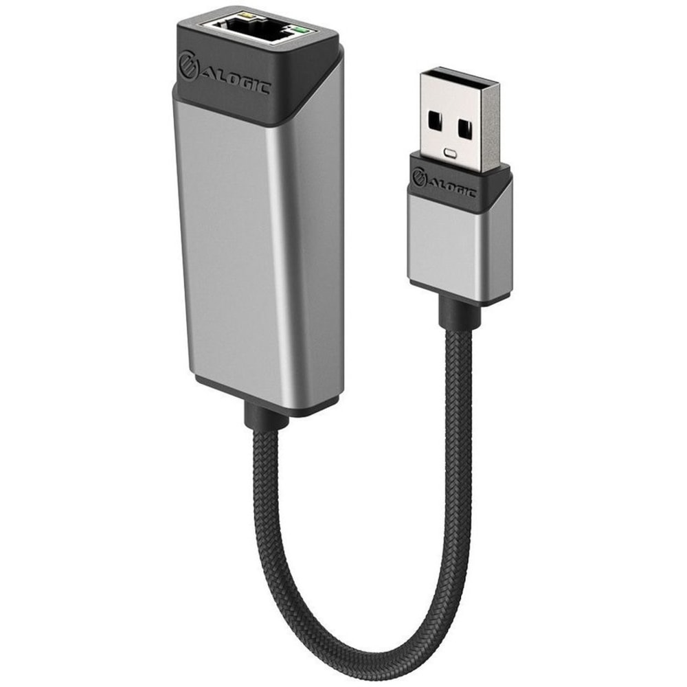 ALOGIC Ultra USB-A (Male) to RJ45 Gbit Ethernet (Female) Adapter - Ultra USB-A (USB 3.0) to RJ45 Gigabit Ethernet Adapter -15cm MPN:ULAGE-SGR