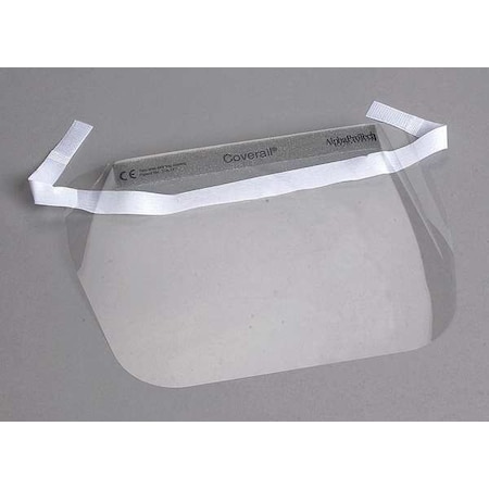 Disposable Face Shield Assembly, Clear Visor, Polyester, Anti-Fog Lens MPN:2802