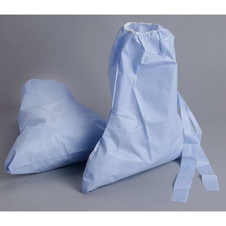 Disposable Boot Covers, Polyethylene, Polypropylene, Blue, Slip Resistant Sole: Yes, Universal MPN:BT-91412-B