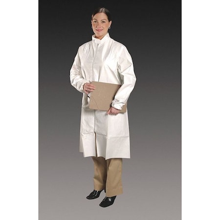 Coverall, Composite Fabric, Zipper Closure, White, 4XL, 25 PK MPN:FK-J2141-7