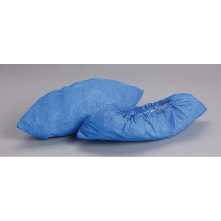 Disposable Shoe Covers, Polyethylene, Blue, Slip Resistant Sole: No, XL MPN:SH-H1253-B