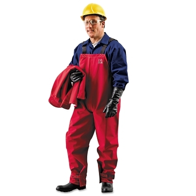 Alphatec 66662 Bib Overall Red Poly Size L MPN:66662L