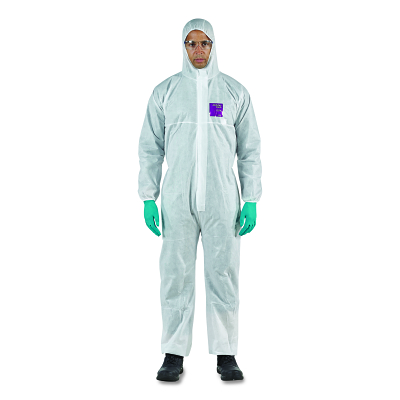 Alphatec 681500 Serged Hoodedcoverall Size S MPN:WH15-S-92-101-02