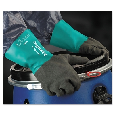 Alphatec 58530B Sz 9 Chem Rest Grn/Drk Gry 12
