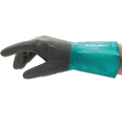 Alphatec 58530B Sz 11 Chem Rest Grn/Drk Gry 12
