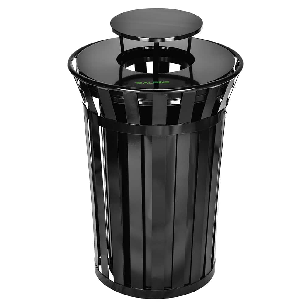 Trash Cans & Recycling Containers, Type: Trash Can , Container Shape: Round , Material: Galvanized Steel , Finish: Smooth  MPN:ALP479-38-1