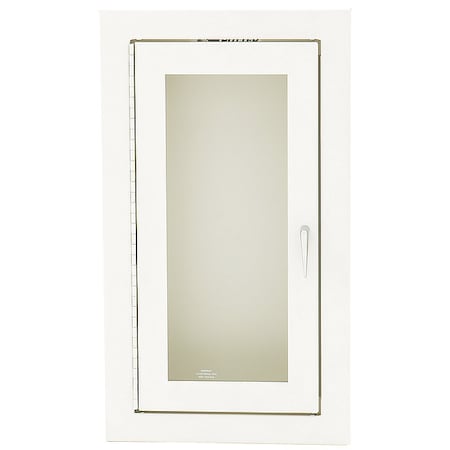 Fire Extinguisher Cabinet, Semi Recessed, 20 3/4 in Height, 5 lb MPN:7008-A
