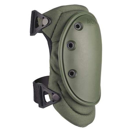 Knee Pad, Tactical, Foam Pad, Fabric Cap, Clip Closure, 2 Straps, Green, Universal MPN:50413.09