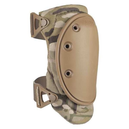 Knee Pad, Tactical, Foam Pad, Fabric Cap, Clip Closure, 2 Straps, Camouflage, Universal MPN:50413.16