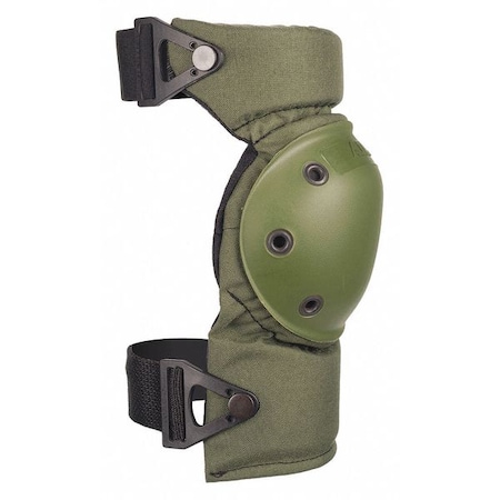 Knee Pad, Flexible, Foam Pad, Fabric Cap, Clip Closure, 2 Straps, Green, Universal MPN:52913.09
