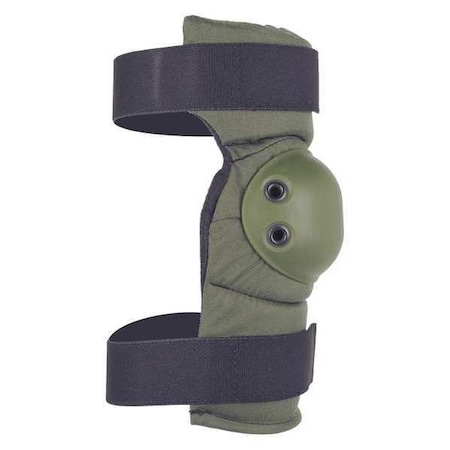 Elbow Pads, Flexible, Foam Pad, Rubber Cap, hook-and-loop Closure, 2 Straps, Green, Universal MPN:53112.09