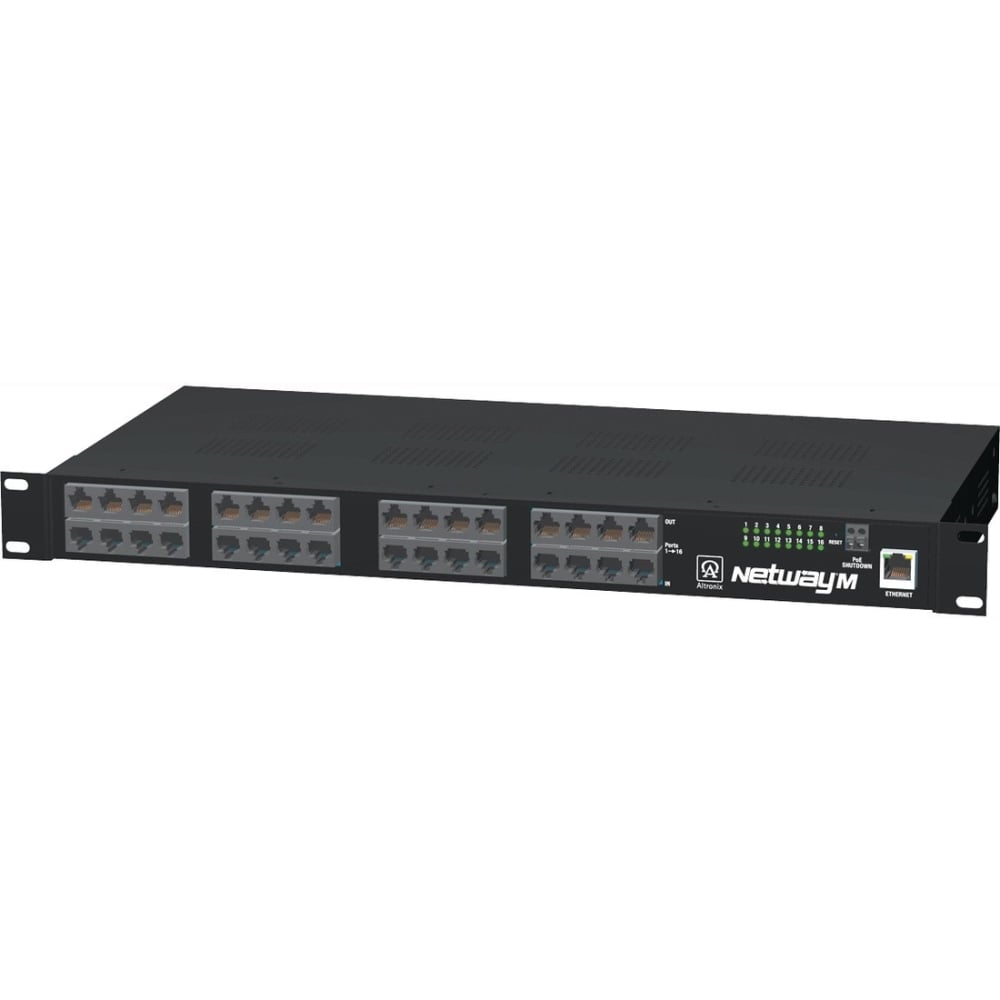 Altronix NetWay NetWay16M Power over Ethernet Injector Hub - 110 V AC Input - 55 V DC Output - 16 x Ethernet Output Port(s) - 300 W MPN:NETWAY16M