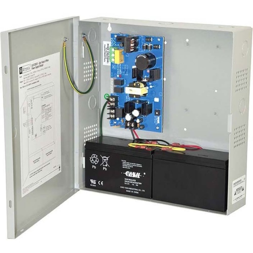 Altronix Dual Output Offline Power Supply/Charger. 12VDC or 24VDC @ 3A and 12VDC @ 1A. - Rack-mountable - OLS120D2X MPN:OLS120D2X