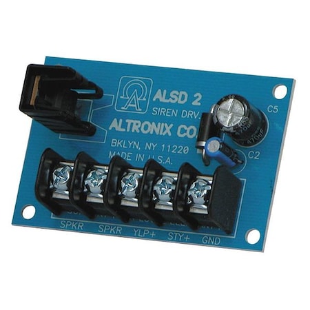 Siren Driver 6-12VDC 2 Ch Low Current MPN:ALSD2