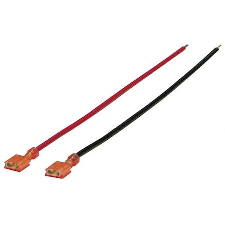 2 - 8 In Battery Leads, Red & Black MPN:BL2