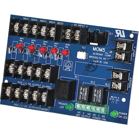 Power Dist Module, 5 Outputs PTC MPN:MOM5