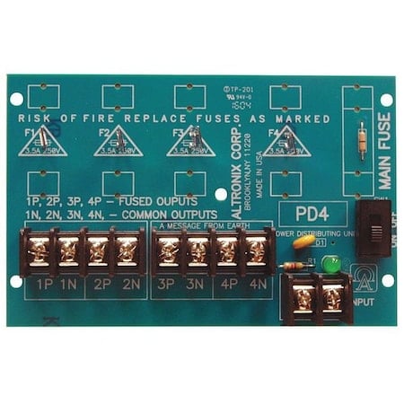 Power Dist Module 4 Output PTC MPN:PD4CB