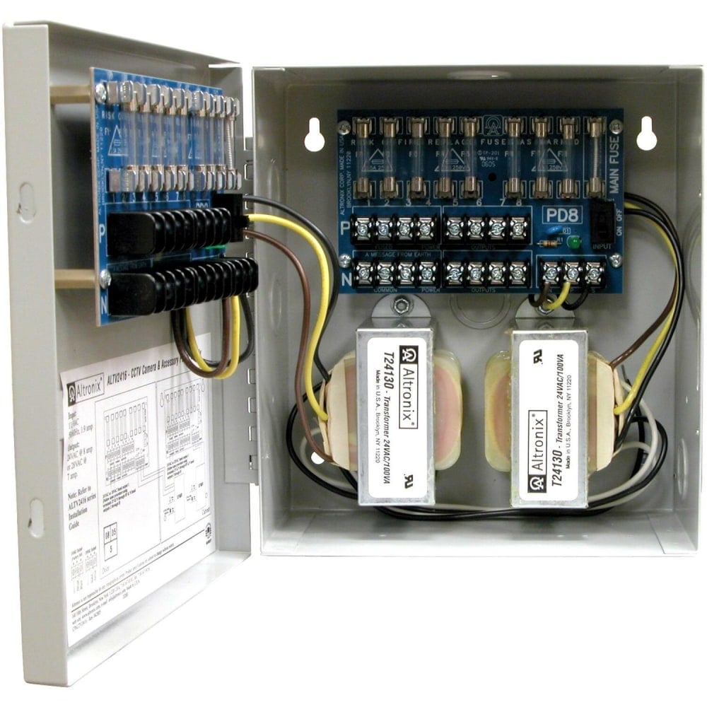 Altronix Close Circuit TV Camera AC Power Supply - 115 V AC Input - 24 V AC, 28 V AC Output MPN:ALTV2416