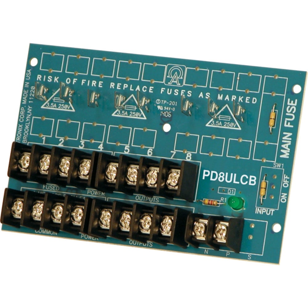 Altronix PD8ULCB Power Distribution Module - 28 V AC, 28 V DC MPN:PD8ULCB