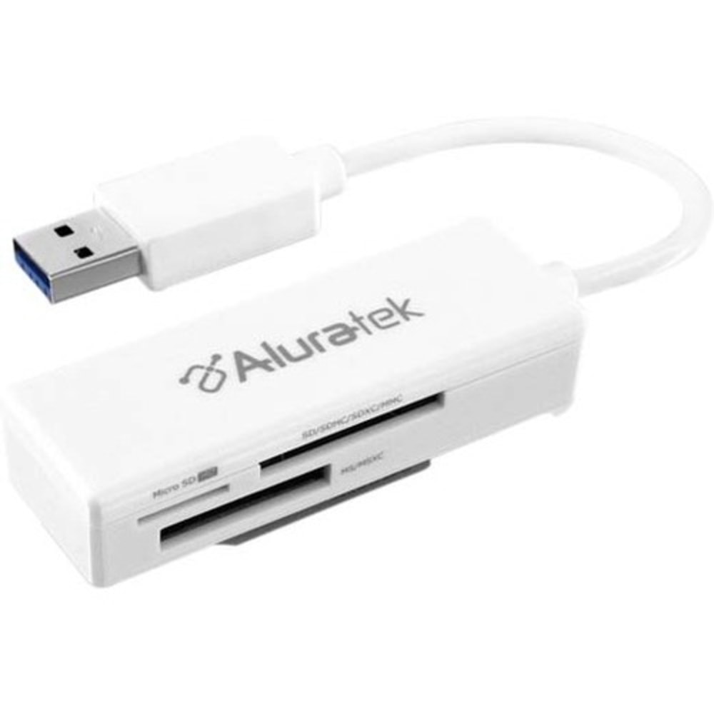 Aluratek AUCR300F Flash Reader - SD, microSD, miniSD - USB 3.0 - External MPN:AUCR300F