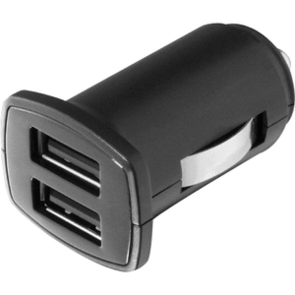 Aluratek Dual USB Auto Charger - 12 V DC Input - 5 V DC/2 A Output (Min Order Qty 6) MPN:AUCC03F