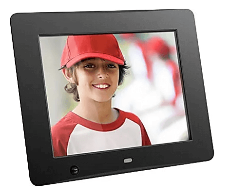 Aluratek 8in Digital Photo Frame With Motion Sensor and 4GB Built-in Memory, Black MPN:ADMSF108F