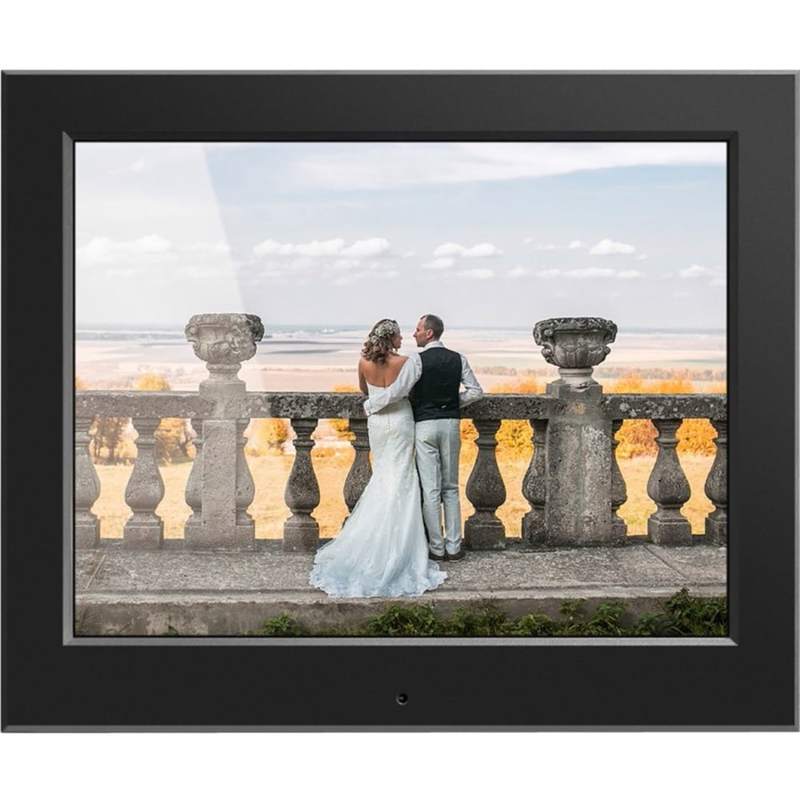 Aluratek 8in Slim Digital Photo Frame with Auto Slideshow Feature - 8in LCD Digital Frame - Black - 1024x 768 - ASDPF08F MPN:ASDPF08F