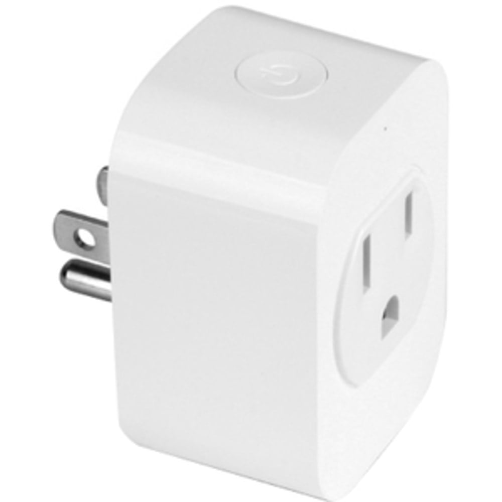 Aluratek eco4life Smart Home WiFi Outlet Plug - 120 V AC / 10 A - Alexa, Google Assistant Supported - White MPN:ASHP01F