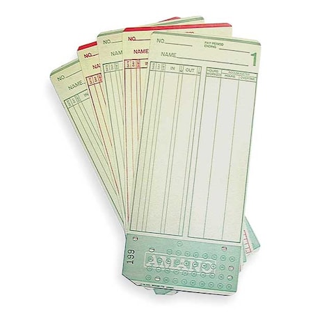Time Card, MANILLA, 7 3/8in H, PK1000 MPN:AMA099000