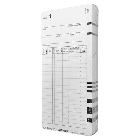 Time Card, WHITE, 7 1/4in H MPN:LE-309550