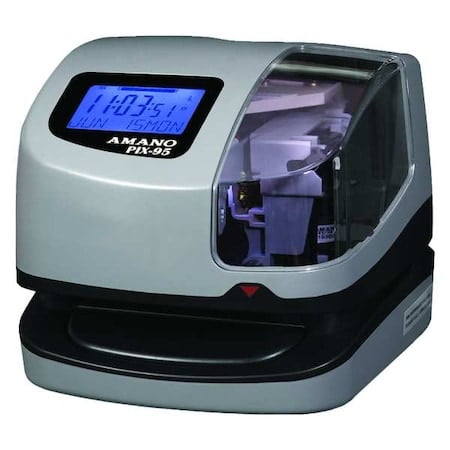 Time Clock, LCD, 6-11/16 in.W, 6-7/64 in.H MPN:PIX-95/A421